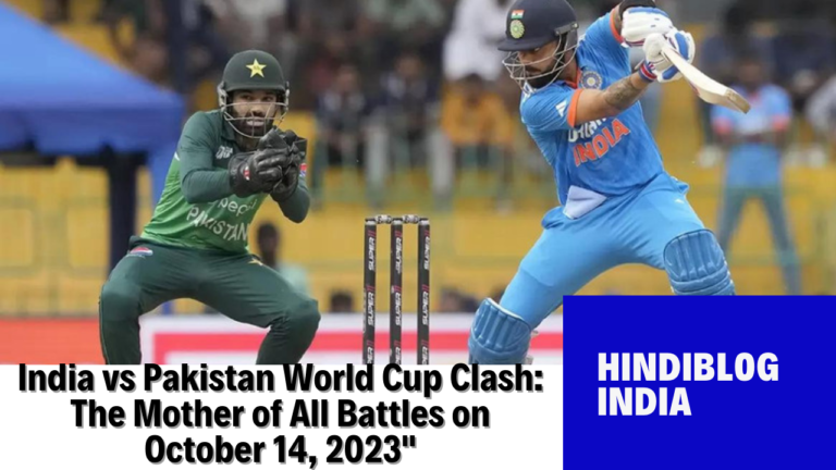 India vs Pakistan World Cup Clash The Mother of All Battles on October 14 2023 Latest WhatsApp Updates